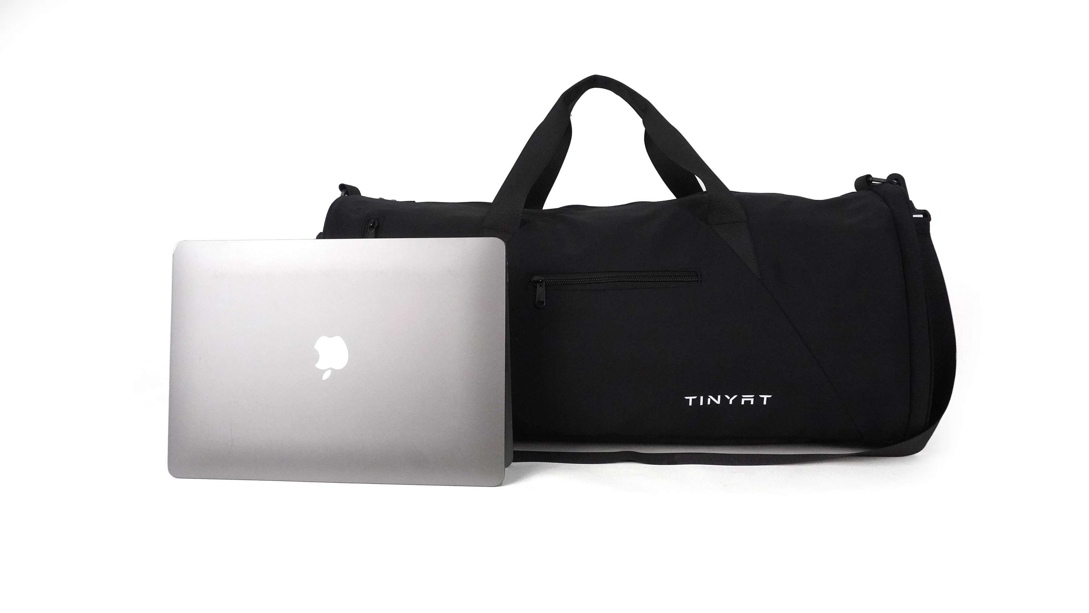 product unisex large capacity travel bag custom logo lightweight gym bag with zipper closure factory direct black-1