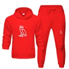 Black Mens Hot Selling Black Long Sleeve Hoodies Plus Size Mens Tracksuit 2 Piece Sets
