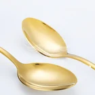 Wholesale 24pcs Gold Plated Flatware Stainless Steel Fork Spoon Knife Cutlery Metal Tableware Set