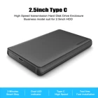 Usb Enclosure Hard Drive Usb Screwless Usb 3.1 Type C 2.5 Inch Hdd Enclosure 5gbps 2TB Hard Disk Drive Case