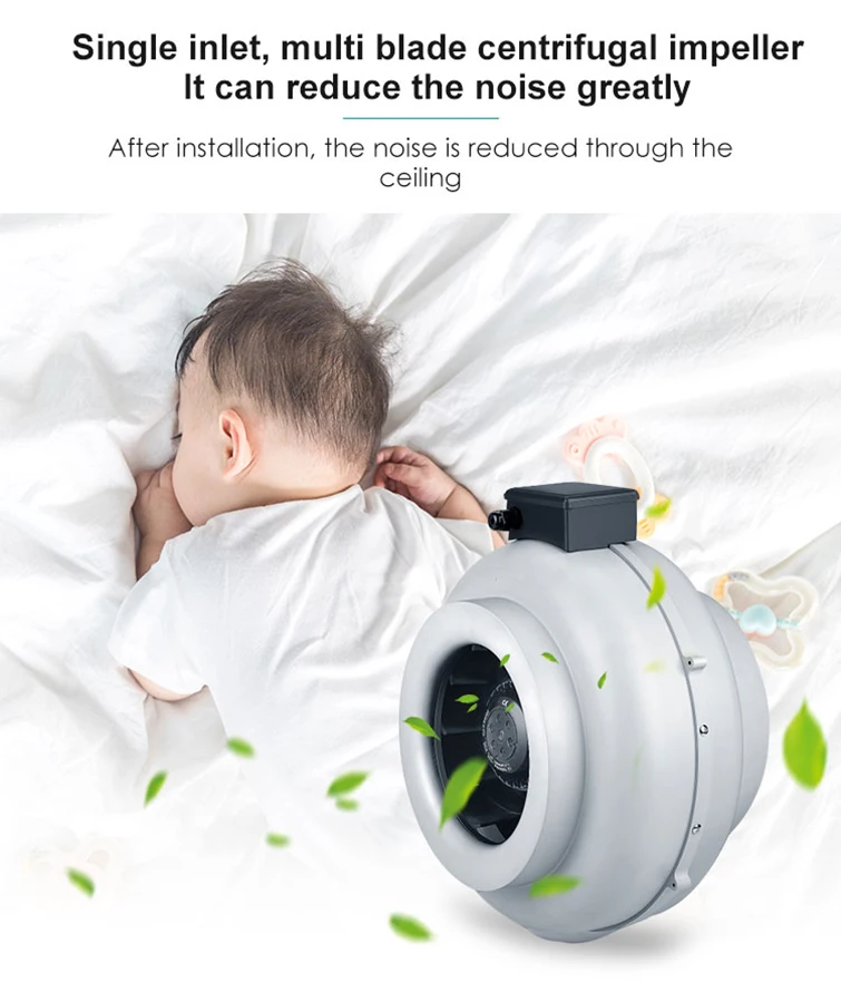 Centrifugal Fan, 110v, 220v, Inline, Plastic - detail 18