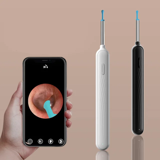 Hot Sell Wireless Ear Wax Removal WIFI Endoscope Otoscope Electric Ear Cleaner With Camera Ear Corrector Device