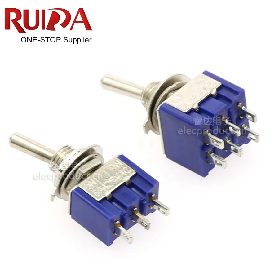 Details about   SPDT Latching Toggle Switch 6A 125V MTS-102 103 MTS-202 203 3A 250 AC Mini 3 
