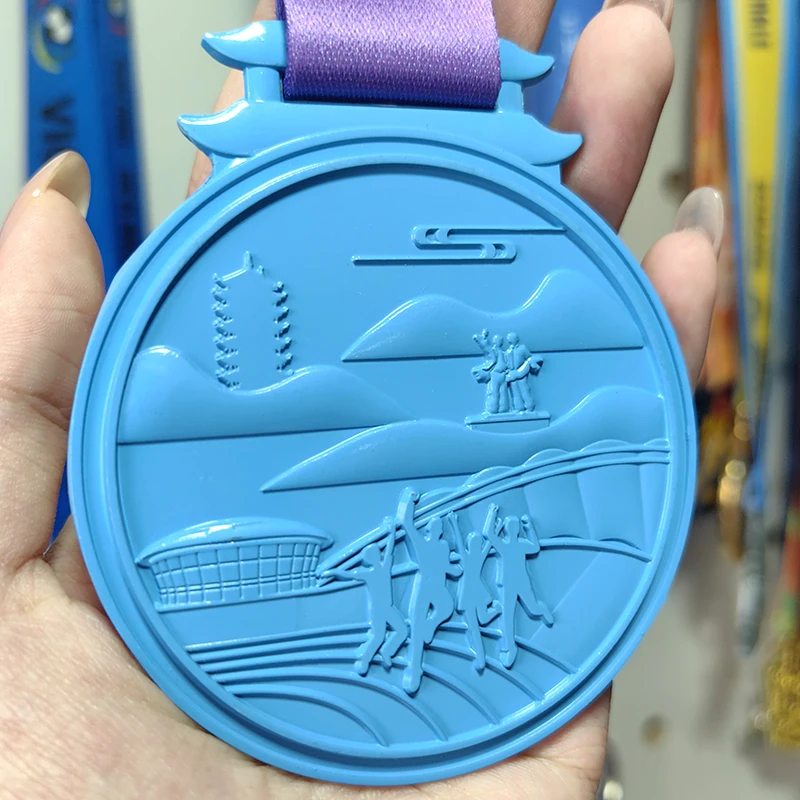 Manufacturer Custom High Quality Metal Sports Medal 3D Marathon Running Race Sport Medal details