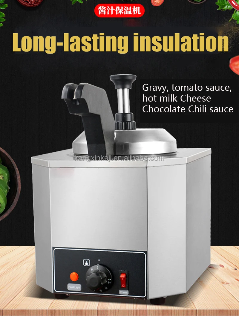 Electric chocolate machine Hot Fudge Dispenser Pump Commercial Nacho Cheese Warmer