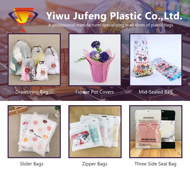 Yiwu ready to ship packing bag laminated zipper bag with logo