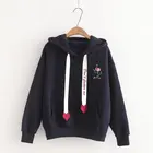 Pullover Print New Style 2021 Casual Women Pullover Cartoon Print Comfortable Soft Ladies Hoodies