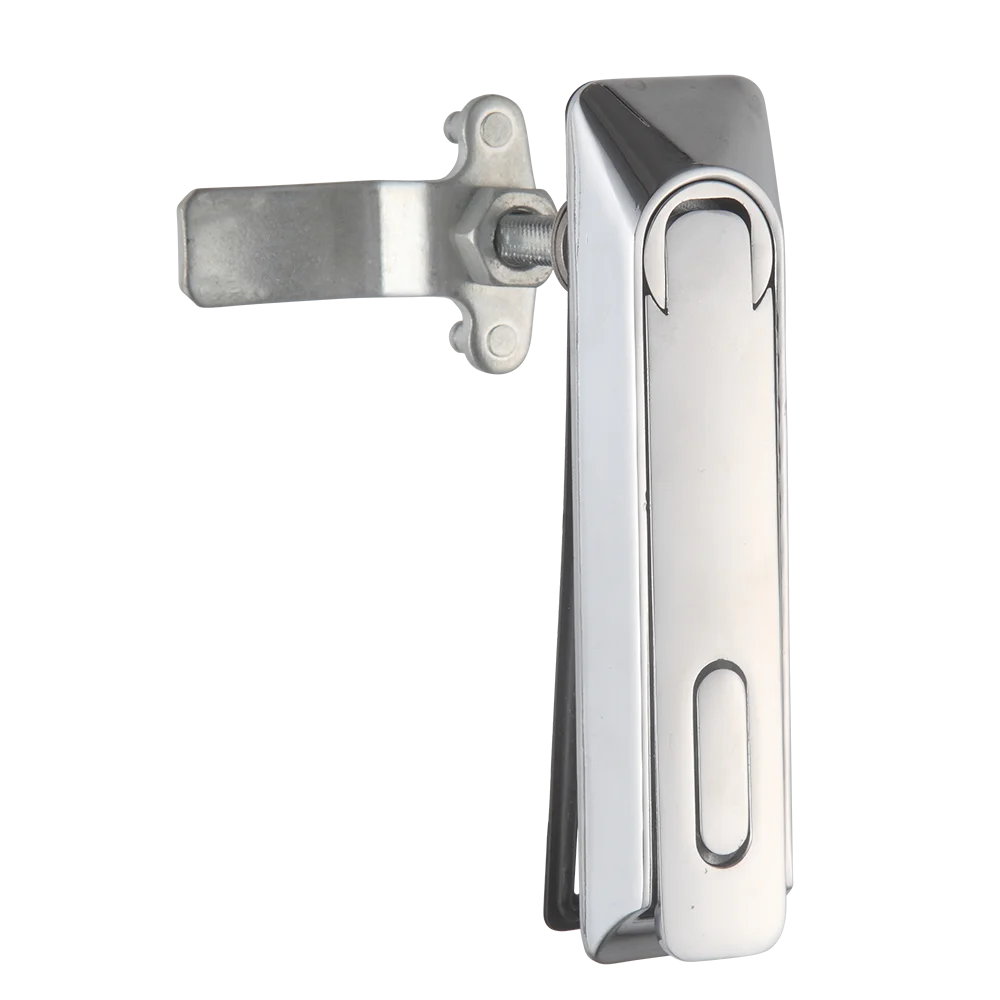 Economical Zinc Alloy Flat Button Lock for Metal Cabinet Durable Furniture Locks Key Unlatch for Distribution Rod Control Lock supplier