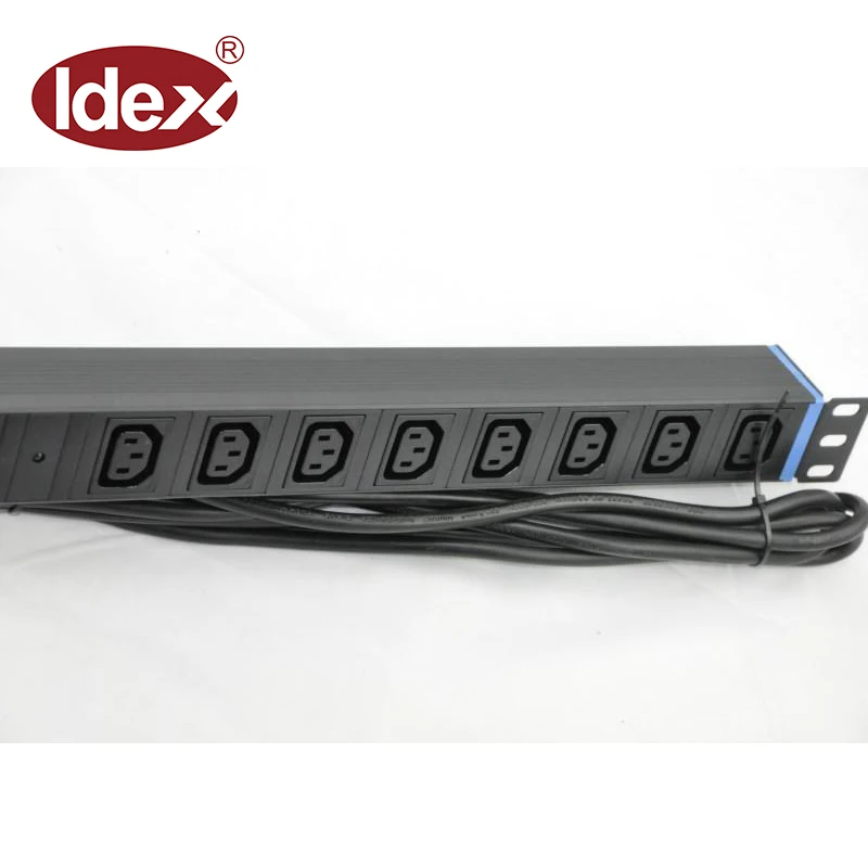 19inch 1U 8 Way C13 Iec 320 C14 Type Rack Mounted Power Distribution Unit Power Strip PDU for Server Racks