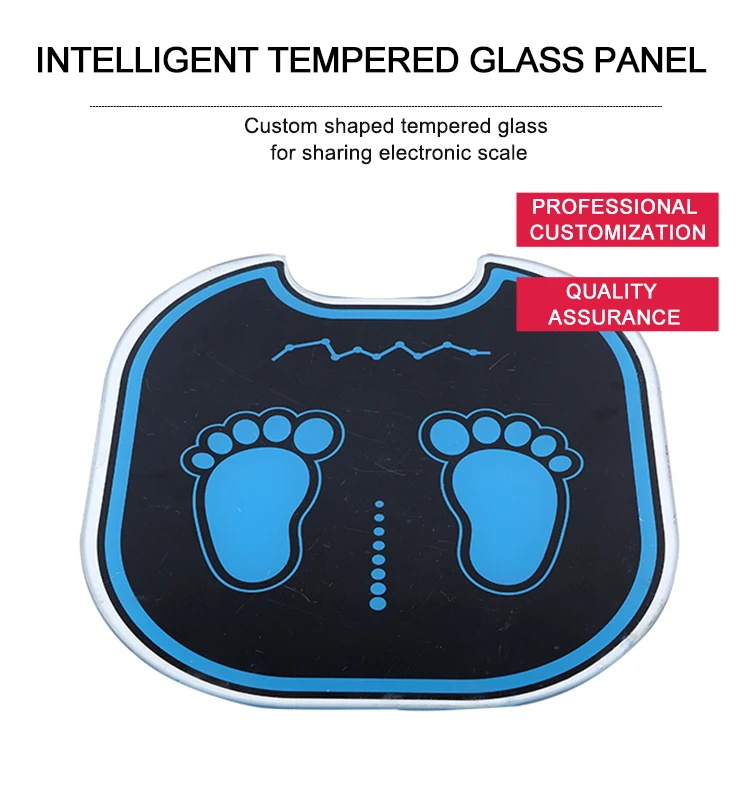 Customized special-shaped tempered glass, can share electronic scale