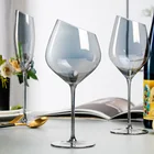 Wine Wine Inclined Cut Wine Set Series Family Colorful Ash Amber Red Wine Glass Restaurant Creative Glass Glass