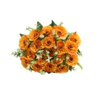 Floral Wholeasle 18 Heads Artificial Flowers Peony Floral Bouquet Red Rose Artificial Flowers