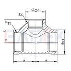 Steel Pipe Fitting Price Pipe Fitting Factory Price Female Thread Casting Stainless Steel Reducing Tee Pipe Fitting