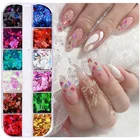 Heart New Nail Art Love Heart Sequins Symphony Laser Sparkle Small Red Heart Nails Ultra-thin Peach Heart Patch Jewelry