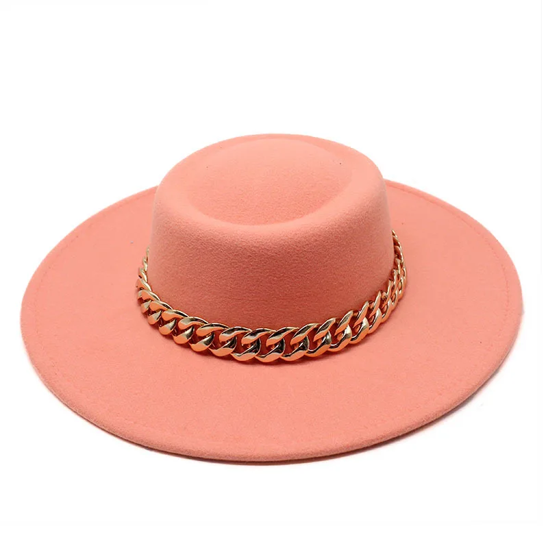 Fashion Wide Brim Fedora Hat 