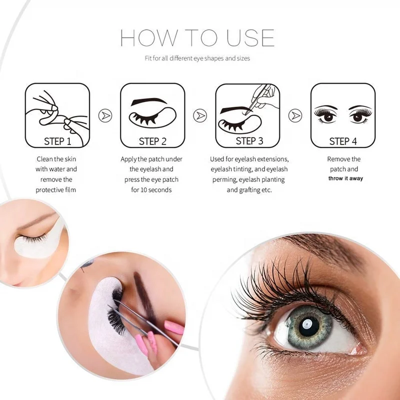 Hot Selling Korean Cosmetics Hydrogel Eyelash Extension Under Eye Pads (5).jpg