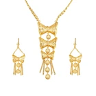 Earring Sets New Arrival 24K Gold Plated Women Jewelry Necklace Earring Women Wedding Jewelry Sets