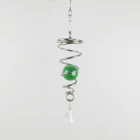 Round The Latest Outdoor Garden Wind Chimes And Indoor Popular Round Flower Pattern Rotating Wind Chimes