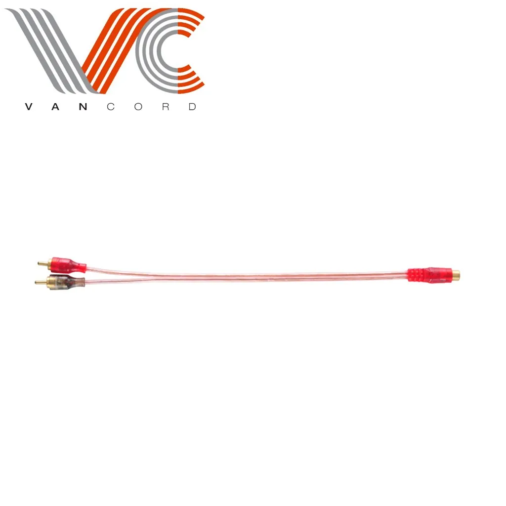 Car Rca Cable Audio Shielded 1 Male To 2 Female Y Splitter 3.5mm Rca