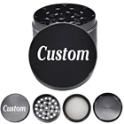 Herb Custom Logo New 4 Layers Alloy Metal Herbal Tobacco Herb Grinder Magnet Weed Smoke Grinders Smoking Pipe Grinders