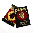Tag Customized Private Design Woven Damask Logo Tag Wholesale Woven Label Private Labels For Clothing Labels