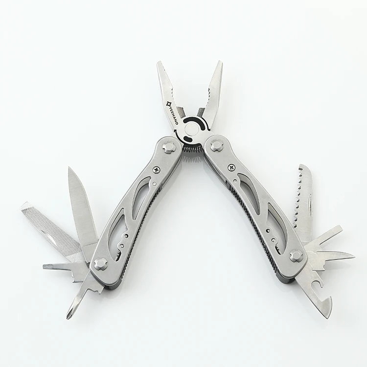 Compact Plier 13 In1 Portable Outdoor Pocket Multi Tool Survival Steel Stainless 