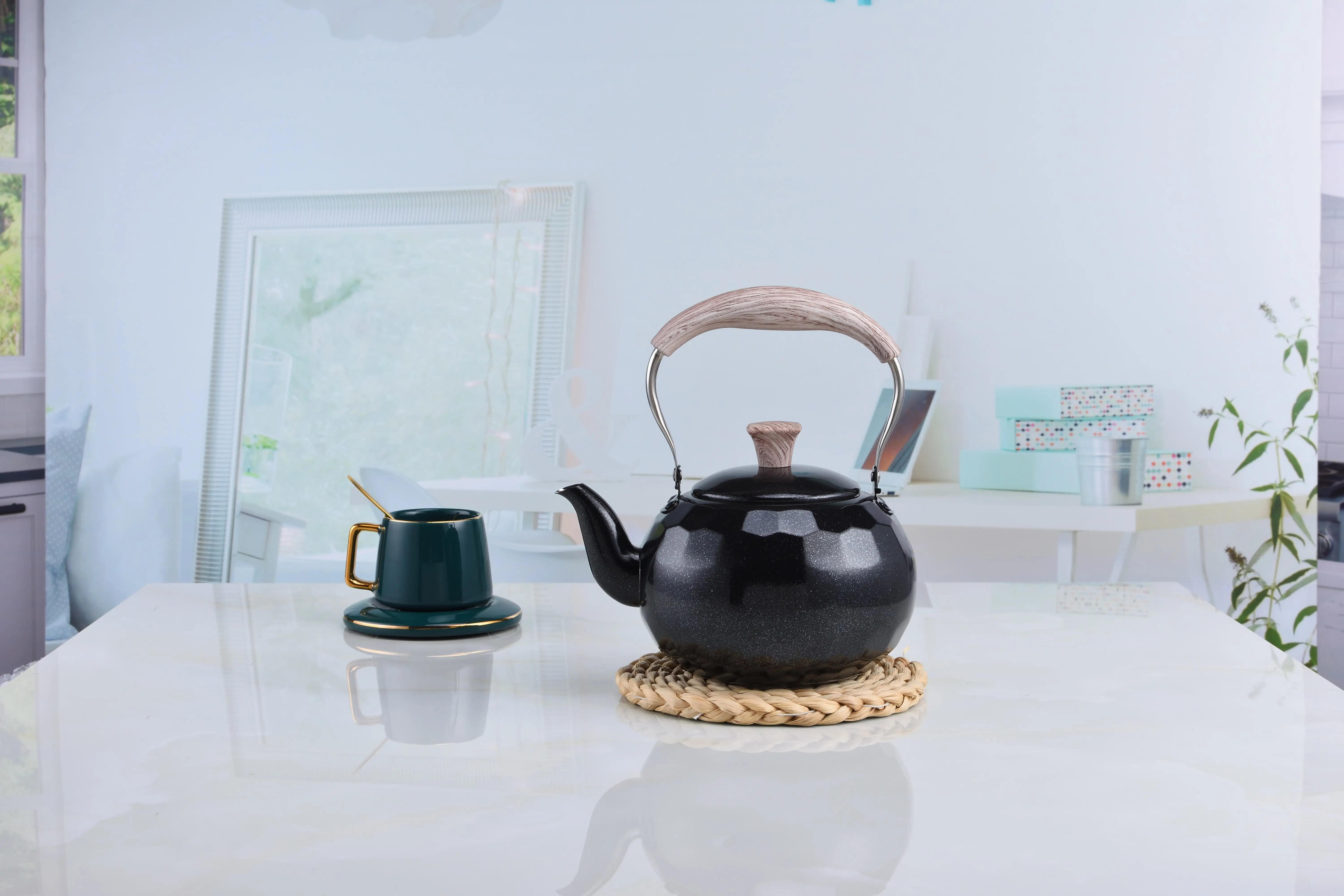 Top Quality Turkish Pot Customize Logo Acceptable kettle Turkish tea kettle