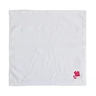 Embroidered Towel Kids Cotton Towels Custom 100% Cotton White Embroidered Kids Baby Hand Towel Handkerchief With Logo