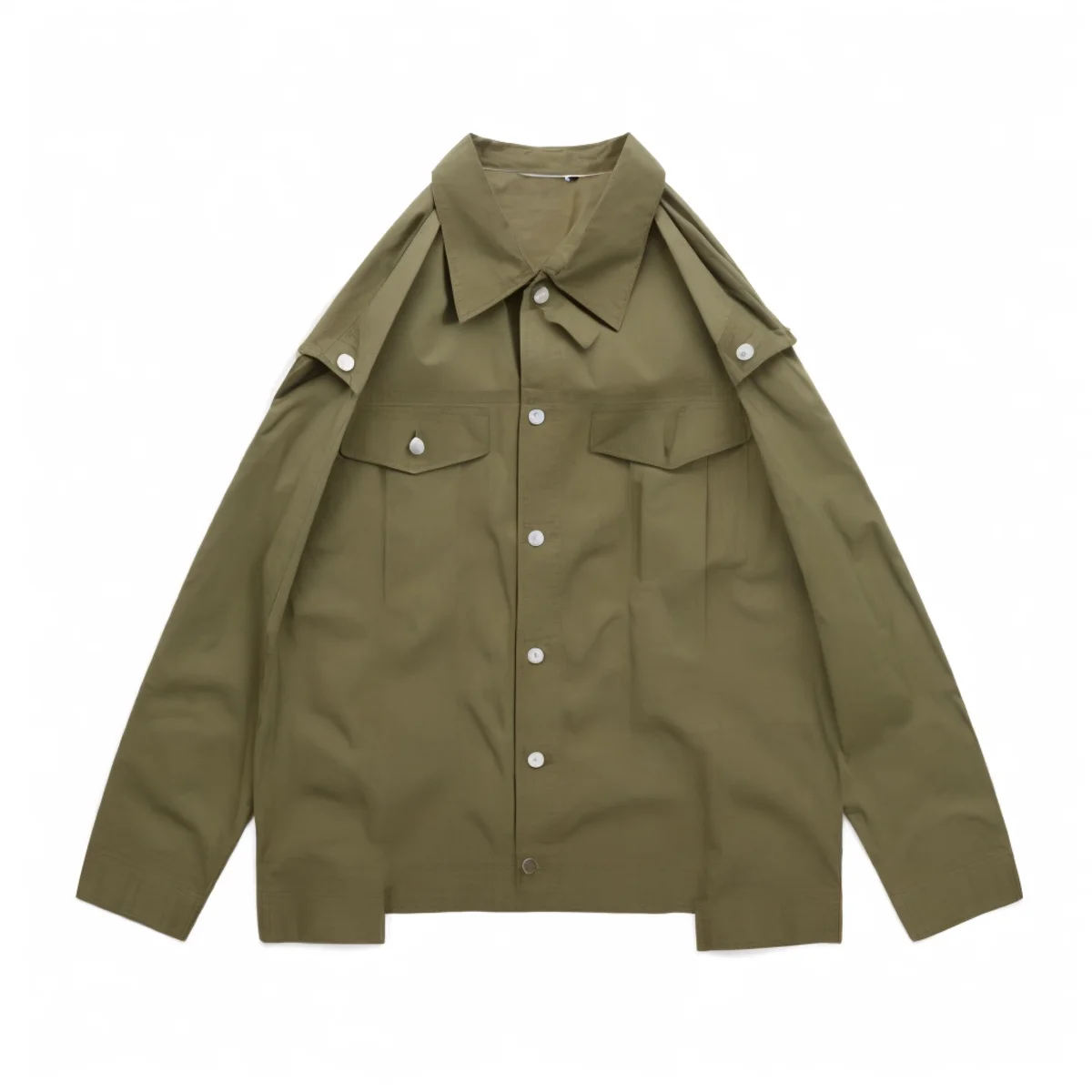 Custom Fashionable Loose Jeans Jacket Streetwear Casual Detachable Sleeves 2 in 1 Vest Denim Jacket for Men supplier