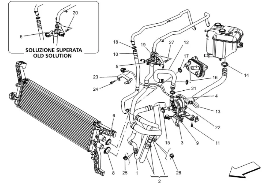 High Quality Plastic Material Heater Hose For Maserati Ghibli Quattroporte 2013 2025 670003288 supplier
