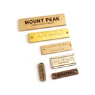 Leather Label Metal Bag Tags Custom Leather Nickel Bag Tag Logo Gold Designer Apparel Lingerie Jeans Sewing Metal Label