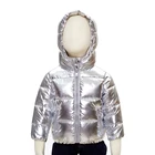 Winter Jacket Winter Custom Children Shiny Girl Hooded Kids Winter Warm Polyfill Puffer Jacket