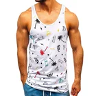 Vest Men Custom All Over Printing Men's Stringer Vest Summer Full Printing Muscle Tank Top