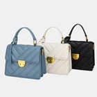 Handbags Wholesale Summer Fashion Hand Bags New Pu Leather Women Bag Blue Latest Ladies Handbags