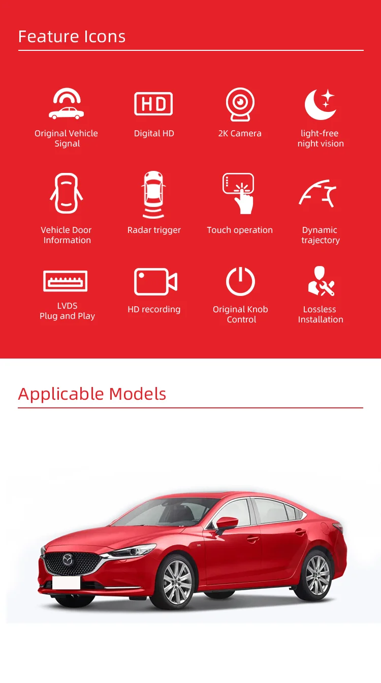 Wemaer 360 Degree AHD 1080P Panoramic Camera Around Bird View Parking Security System 3D AVM Car Camera for Mazda 6 & Mazda CX5 supplier