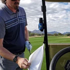 Jacquard Towel Custom Jacquard Logo Wet Dry Portable Pattern Magnetic Golf Towel Microfiber