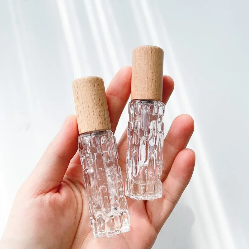 Anmei Packaging High Quality 10ml Unique Transparent Perfume Empty Glass Bottle With Spray Pump For Personal Care