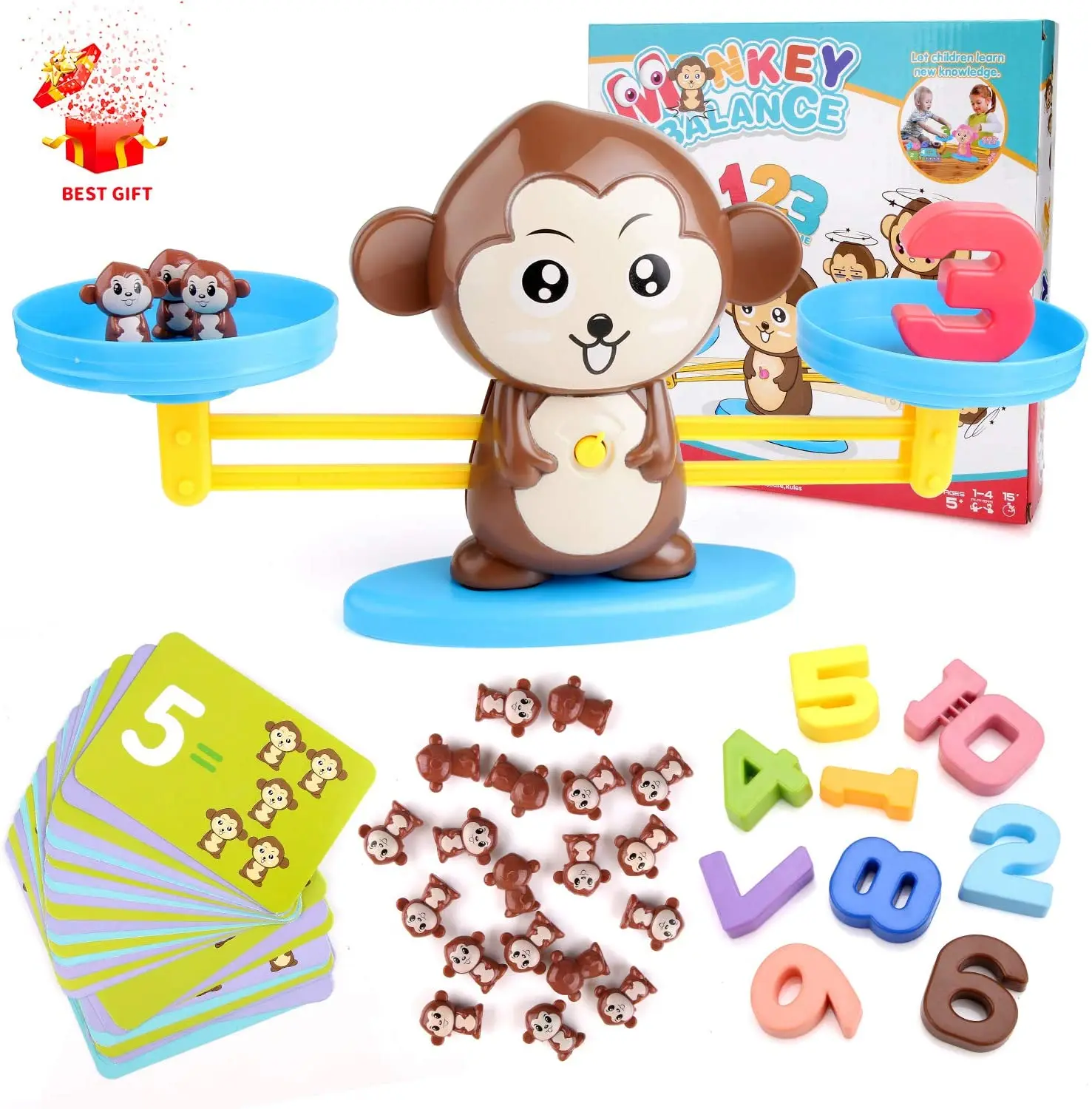 Monkey Balance Educational Maths game for kids Creative ways to play & learn 