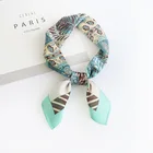Pattern New Arrival Custom Design Luxury 58*58cm Pattern Square Scarf Silk Scarf Women Square