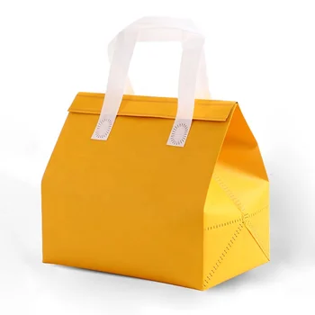 Grocery Food Delivery Extra Large Non Woven Cute Portable Lunch Bag For