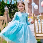 Girl Girls Easy Wearing Comfortable Kids Girl Dress Party Elsa Gown Princess Dress For Girls 2021