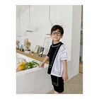 Boys Very Nice Customized Colors 100% Cotton Summer Stylish Short Sleeve Short Suits For Boys