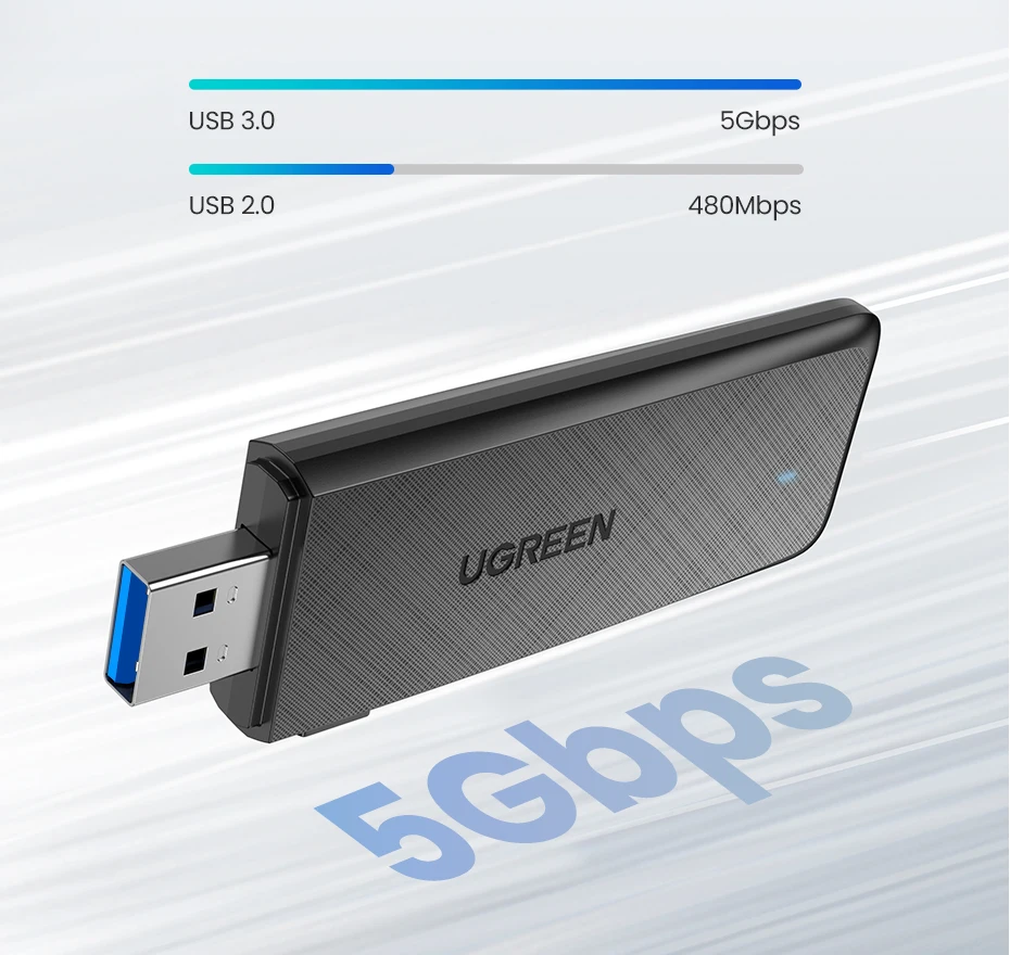 Ugreen Wireless Card Usb 3.0 Wifi Adapter Dongle 1300mbps