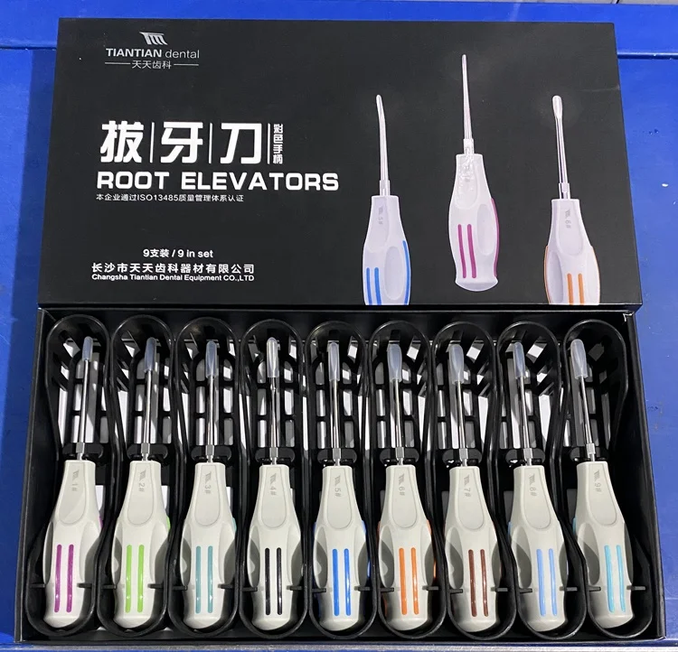 Tiantian Dental surgical instruments tooth extraction root slim luxating  elevators