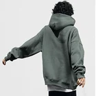 Hoodie Custom Logo Autumn Solid Color Hip-hop Over Size Drop-shoulder Casual Men Hoodie