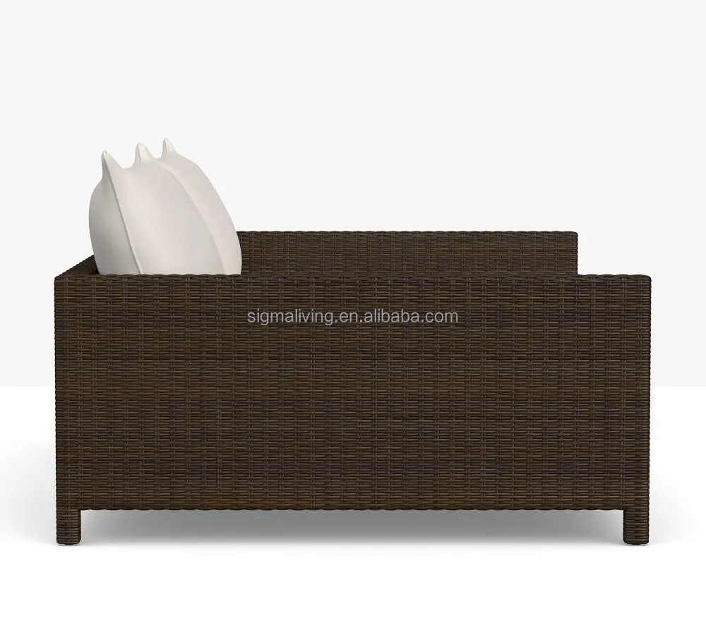 Rectangular Daybed Leiseure patio furniture beach chair sun pool lounge chairs garden furniture rattan sofa