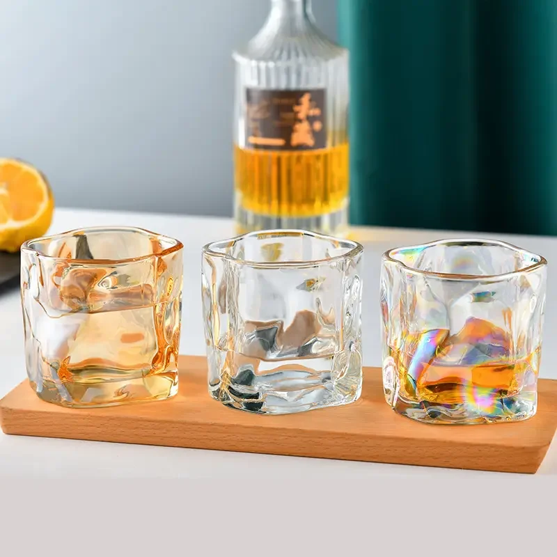 Hot Sale Fashioned Clear Whisky Glasses Cups Wholesale Glass Whiskey Cup For Cocktail OEM Welcome