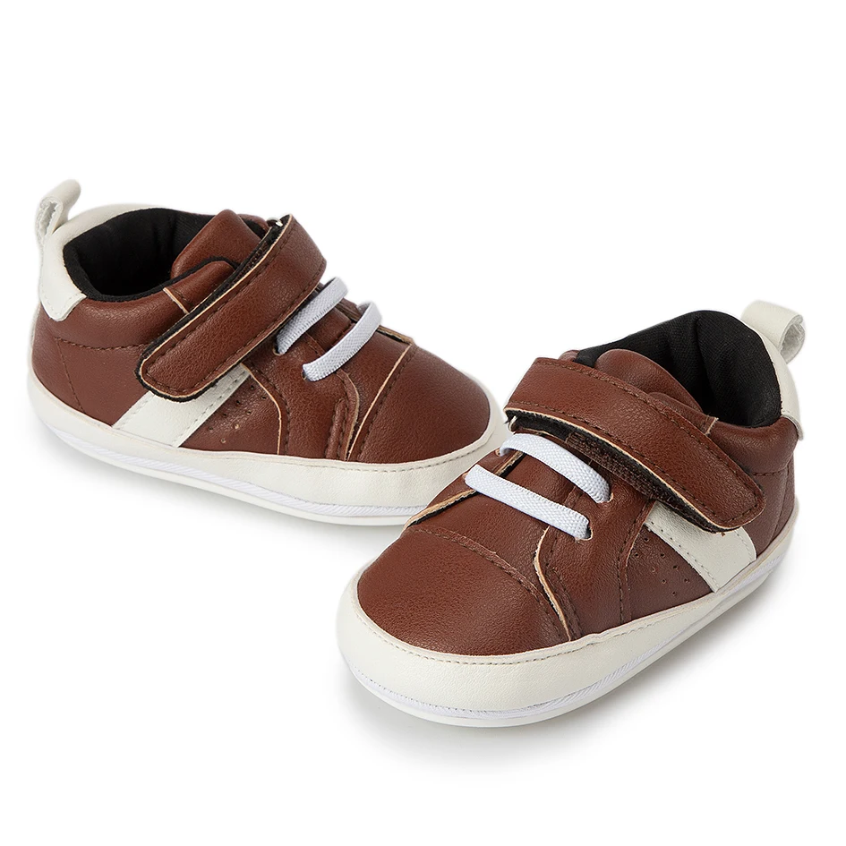 Rubber sole new designed pu upper First walker sneaker sport casual boy baby shoes