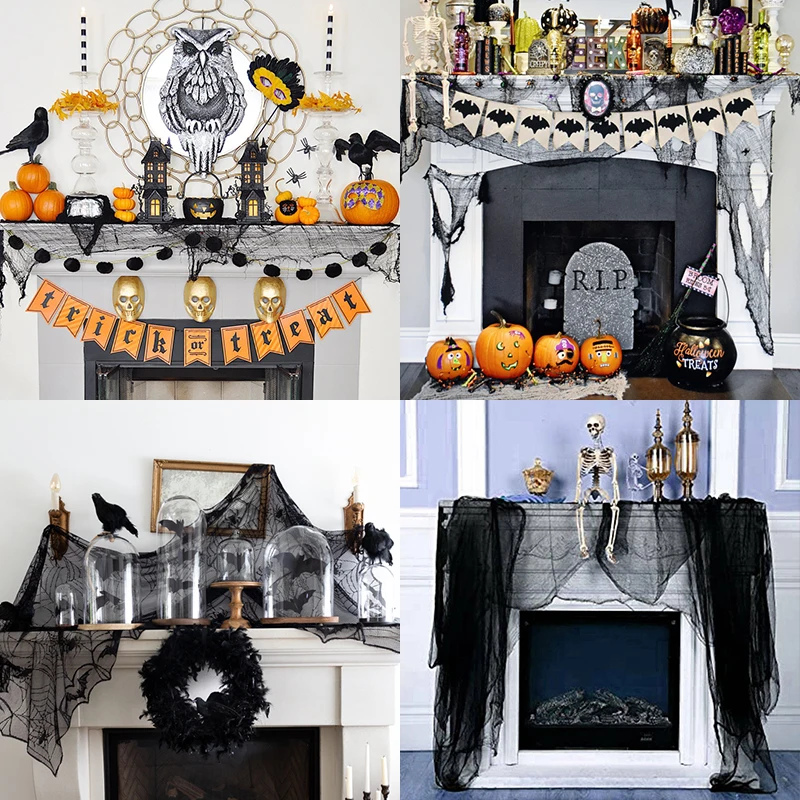 On Sale Halloween Scary Outdoor Decorations, Halloween Decorations Home Garden Decoration, Halloween Creepy Gauze