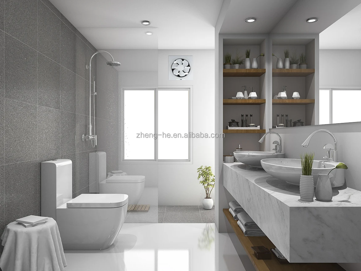 Bathroom Window Exhaust Fan, Wall, 220V, Plastic - detail 26